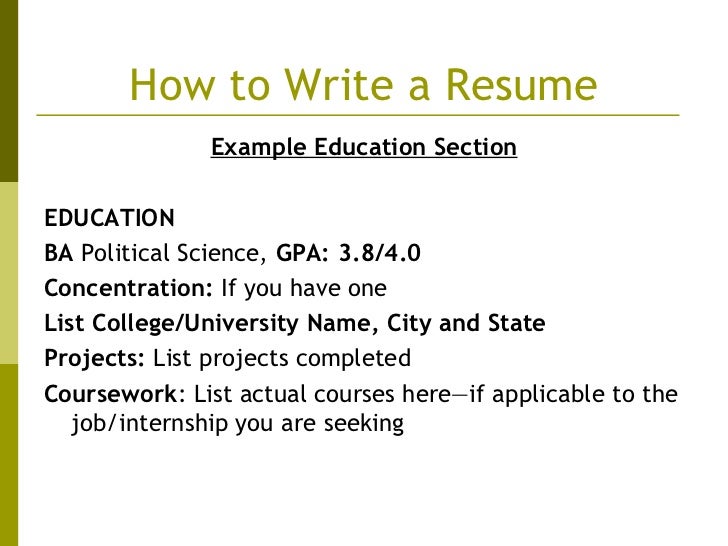 writing an eye catching resume how to write an education resume