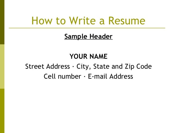 how to write an eye catching resumes