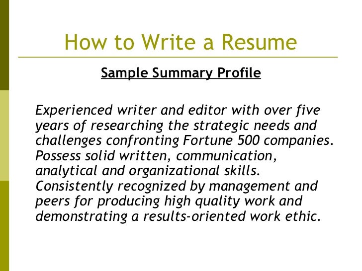 writing an eye catching resume