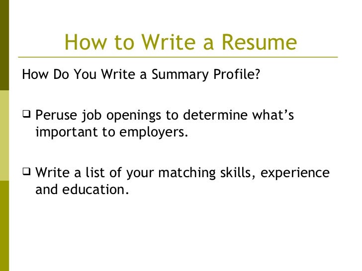 how to write an eye catching resumes