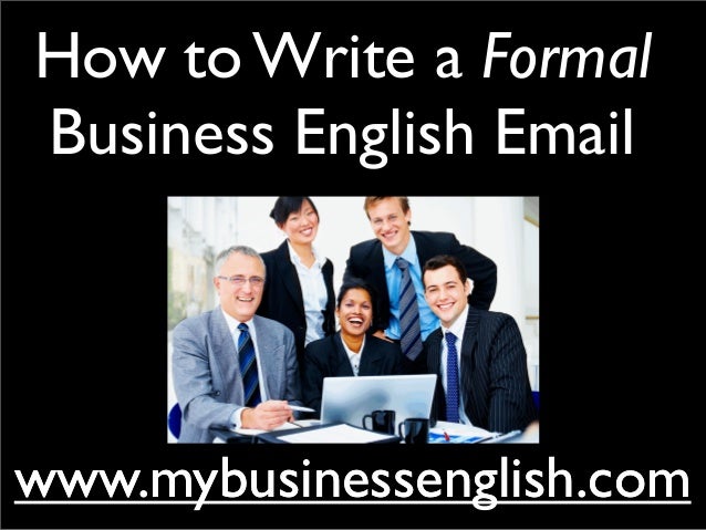 How to write english emails