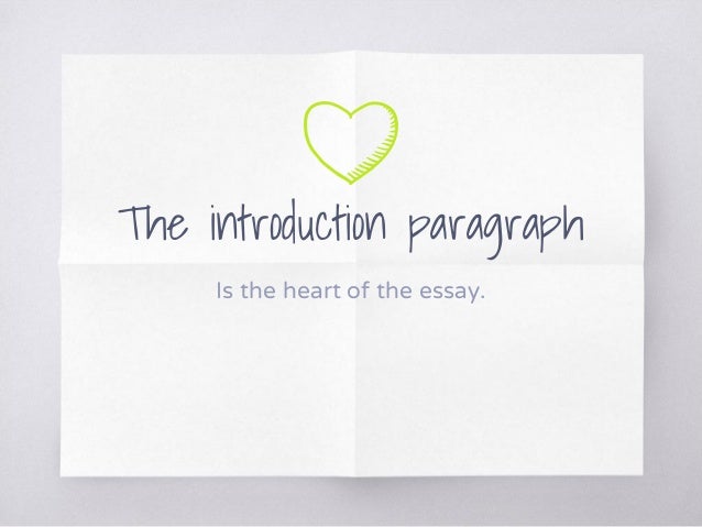 Thesis In Essay The Introduction Paragraph Is The Heart Of The Essay College Essay Paper Format also Persuasive Essays Examples For High School Elements Of An Essay Writing An Introduction Paragraph Sample Apa Essay Paper