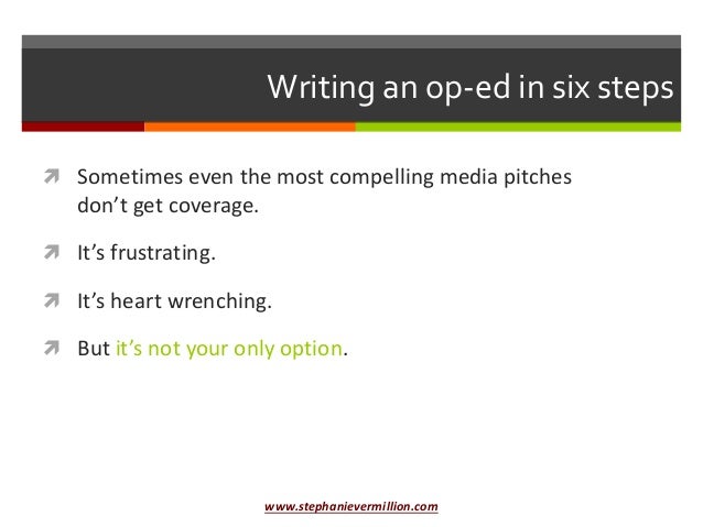 How to cite sources in an op-ed picture