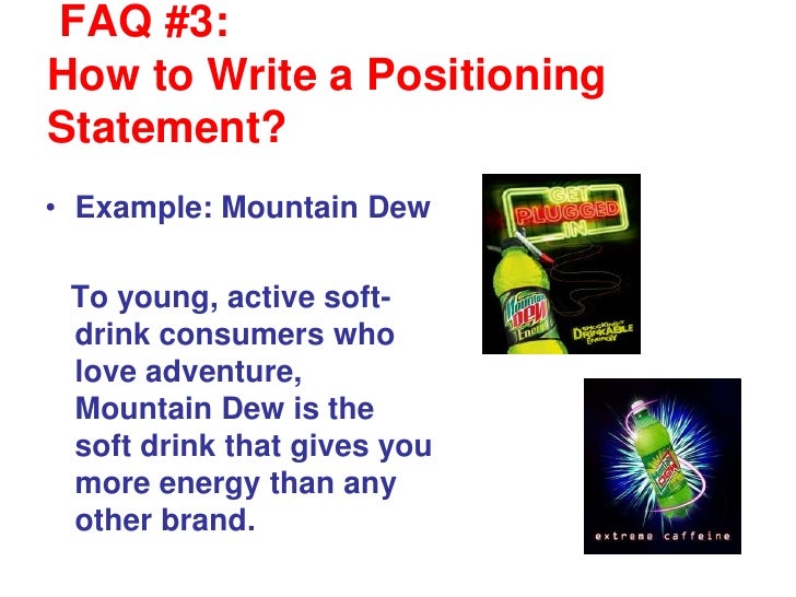writing a positioning statement v2 sample positioning statement