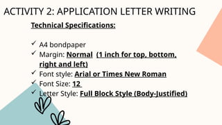 Comprehensive Guide to Writing Effective Application Letters for Job ...