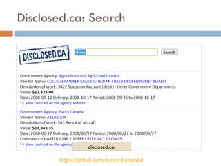 Disclosed.ca: Search https://github.com/nurey/disclosed disclosed.ca 