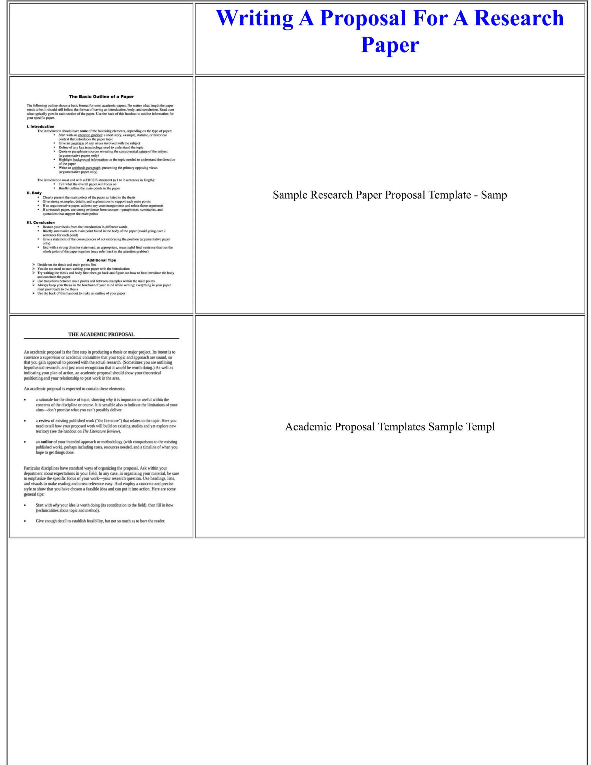 Writing A Proposal For A Research Paper | PDF