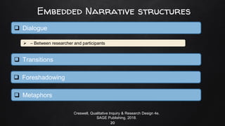 Embedded Narrative Example Writing a Qualitative Study | PDF