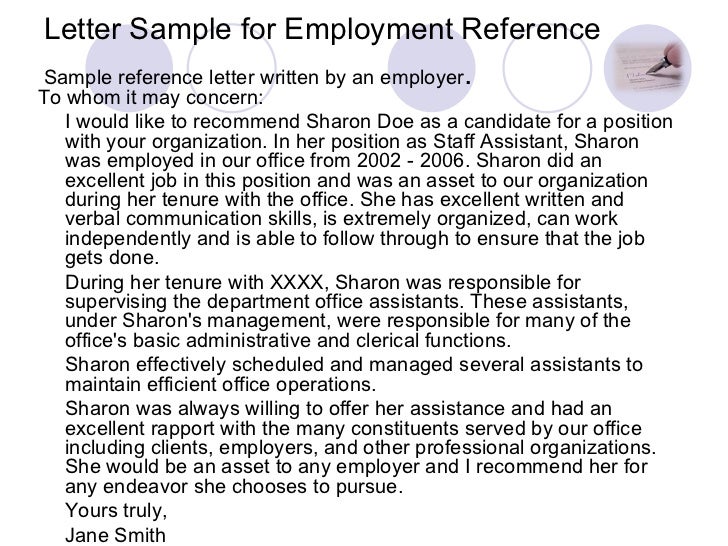 Letter Of Reference Samples For Employment from image.slidesharecdn.com