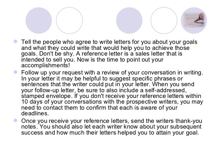writing a reference letter