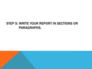 Writing a Report (Tips and Sample of Reports) | PPTX