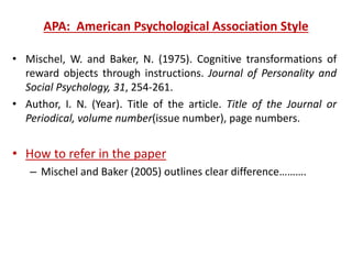 Writing a Research Paper | PPTX