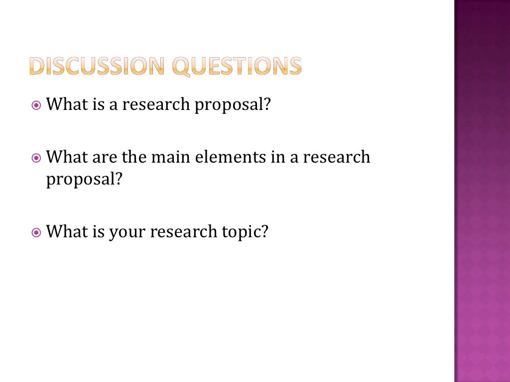 Writing A Research Proposal