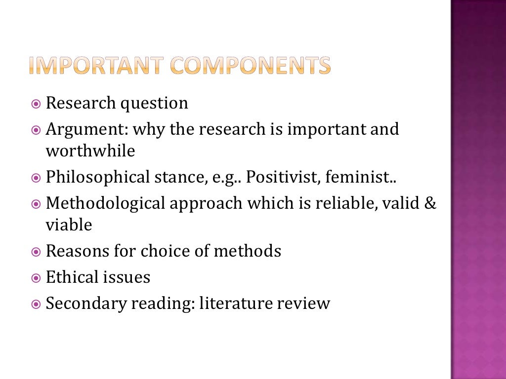 Writing A Research Proposal