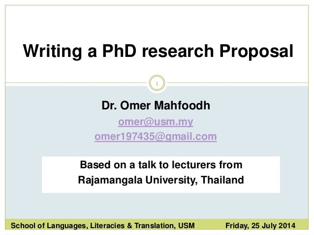 Help writing phd research proposal justification