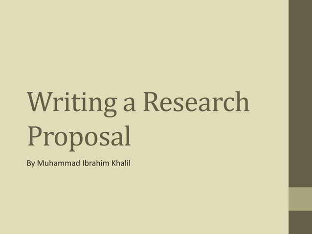 research proposal chapters