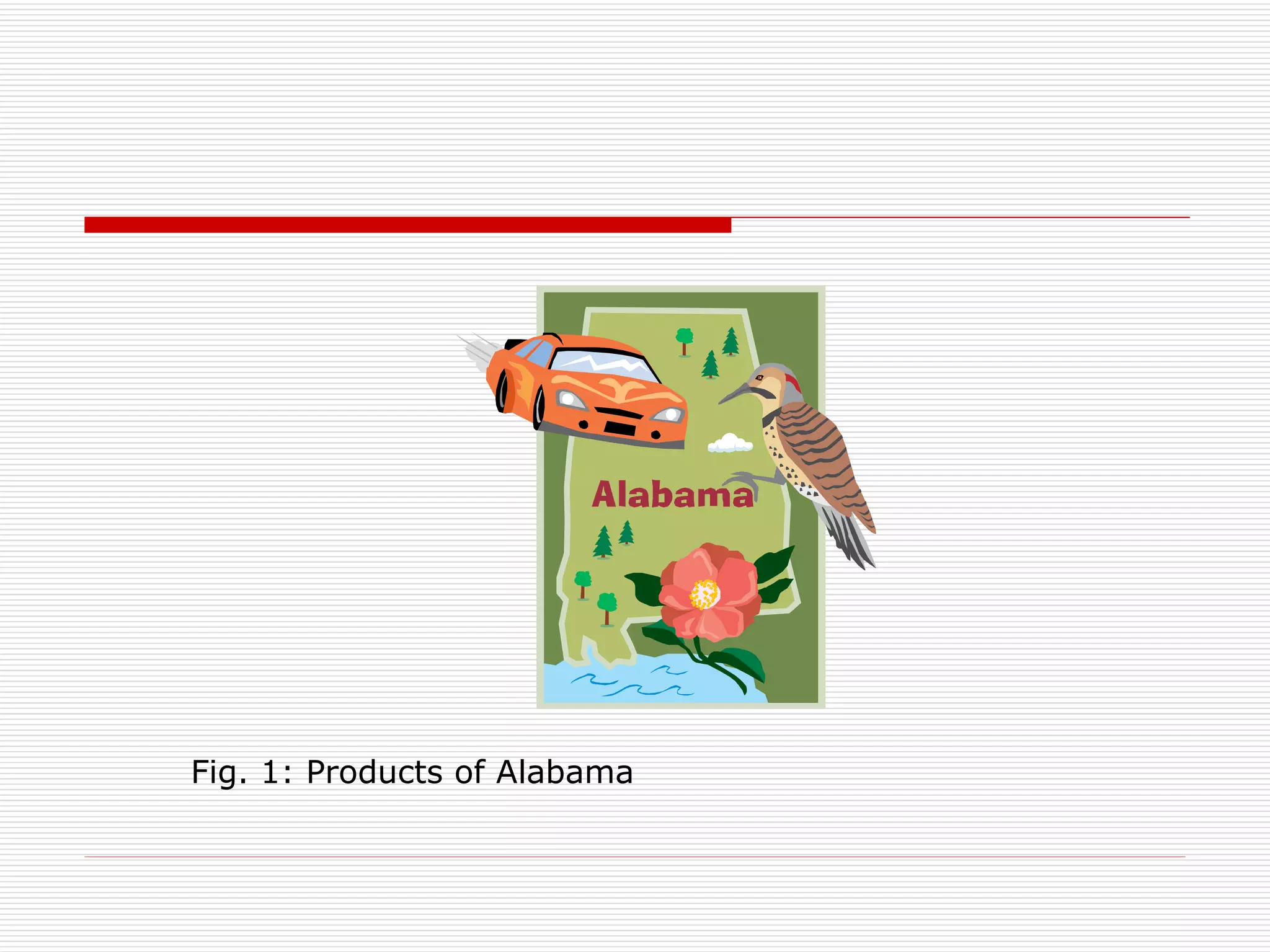 Fig. 1: Products of Alabama
 
