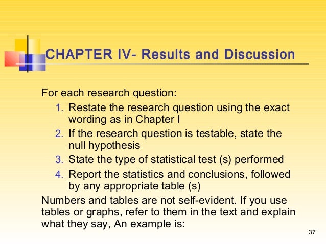 how to write results and discussion in a research paper example