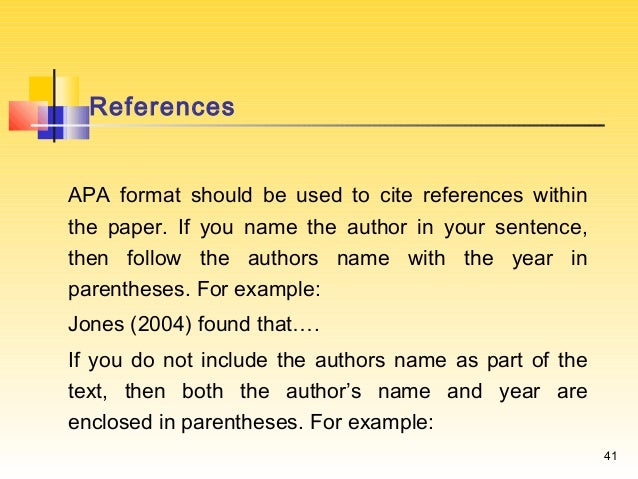 research report format