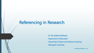 Writing A Research Report Part-2 Referencing.pptx