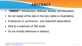 Writing a Research Report SRS | PPTX