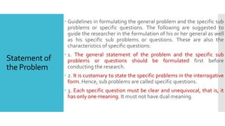 Sub Problem In Research Example Format Writing a Research Title, SOP,Background, Scope and Delimitation,.pptx