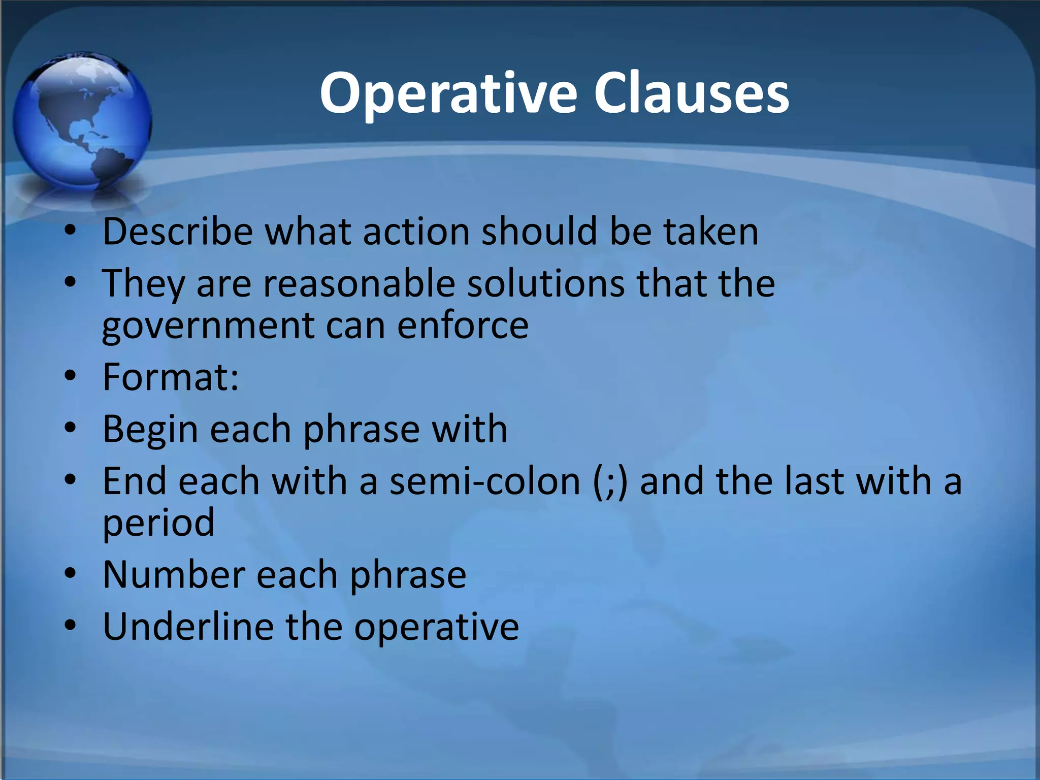 Writing a Resolution | PPTX