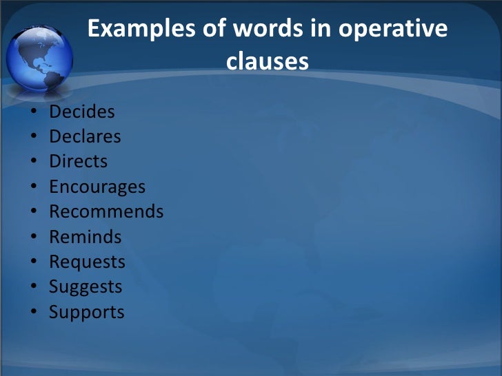 Writing a Resolution