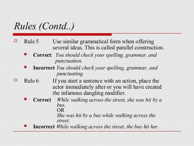 Writing scientific paper grammar