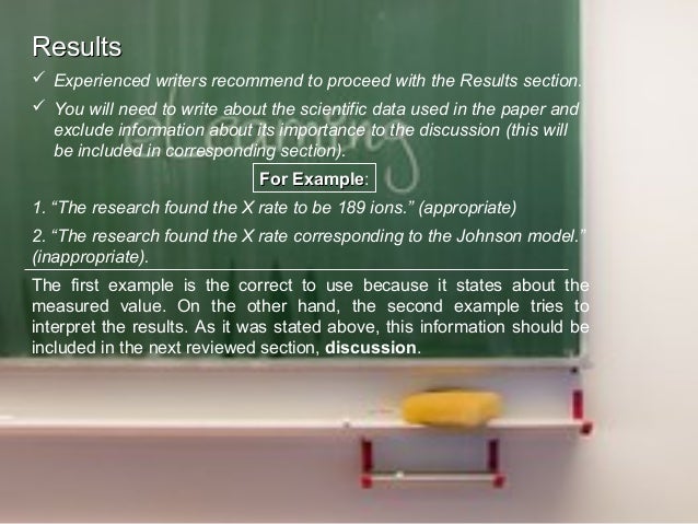 Writing a scientific research paper