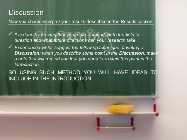 Writing a scientific research paper