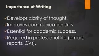 Writing skills enhancement for students. | PDF