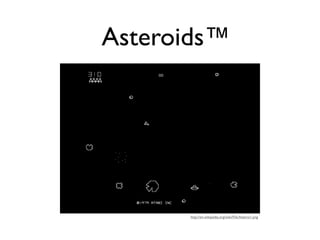Asteroids™




      http://en.wikipedia.org/wiki/File:Asteroi1.png
 