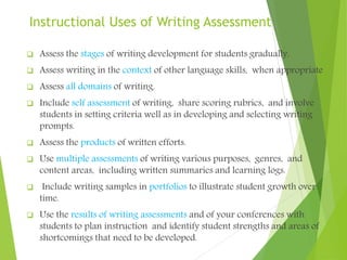 Writing assessment | PPTX