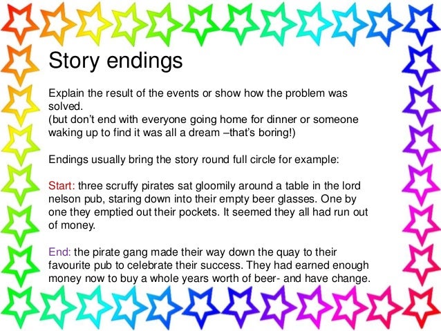 write a story which ends but everybody was happy essay