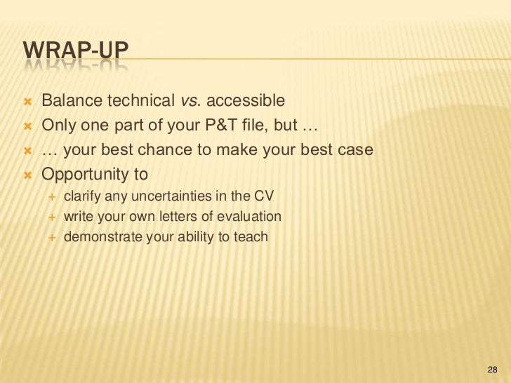 Tenure research statement picture