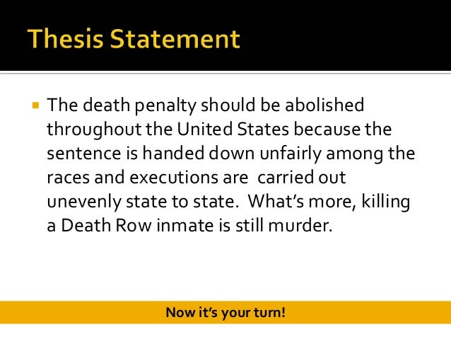 Writing A Thesis Statement Writing A Thesis Statement