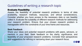 Proposed Topic Composition Writing a topic Proposal, tips and more. | PPTX