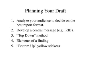 Writing Oudit Writing Audit Reports | PDF