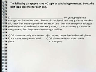 Writing a Well-Structured Paragraph | PPTX