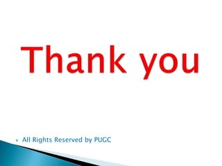 

All Rights Reserved by PUGC

 