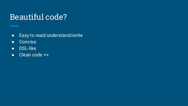 Writing beautiful code with Java 8