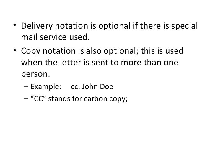 business letter format delivery notation writing business letters business letter format delivery notation writing business letters