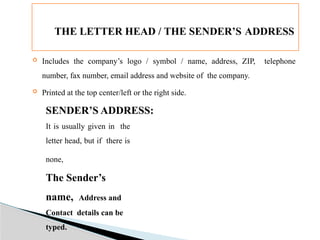 FORMAT FOR WRITING BUSINESS LETTERS.pptx
