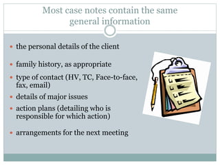 Writing case notes | PPTX