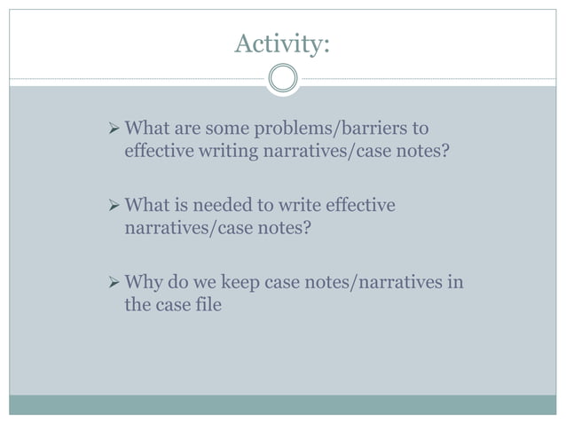 Writing case notes | PPTX