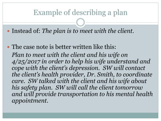 Writing case notes | PPTX