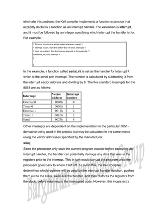 Writing c code for the 8051 | PDF