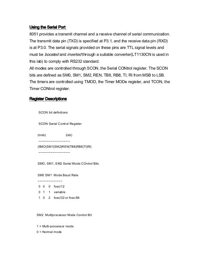 Serial Port Interfacing In C Language Serial Port Interfacing In C Language
