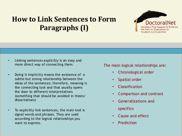 essay connecting sentences